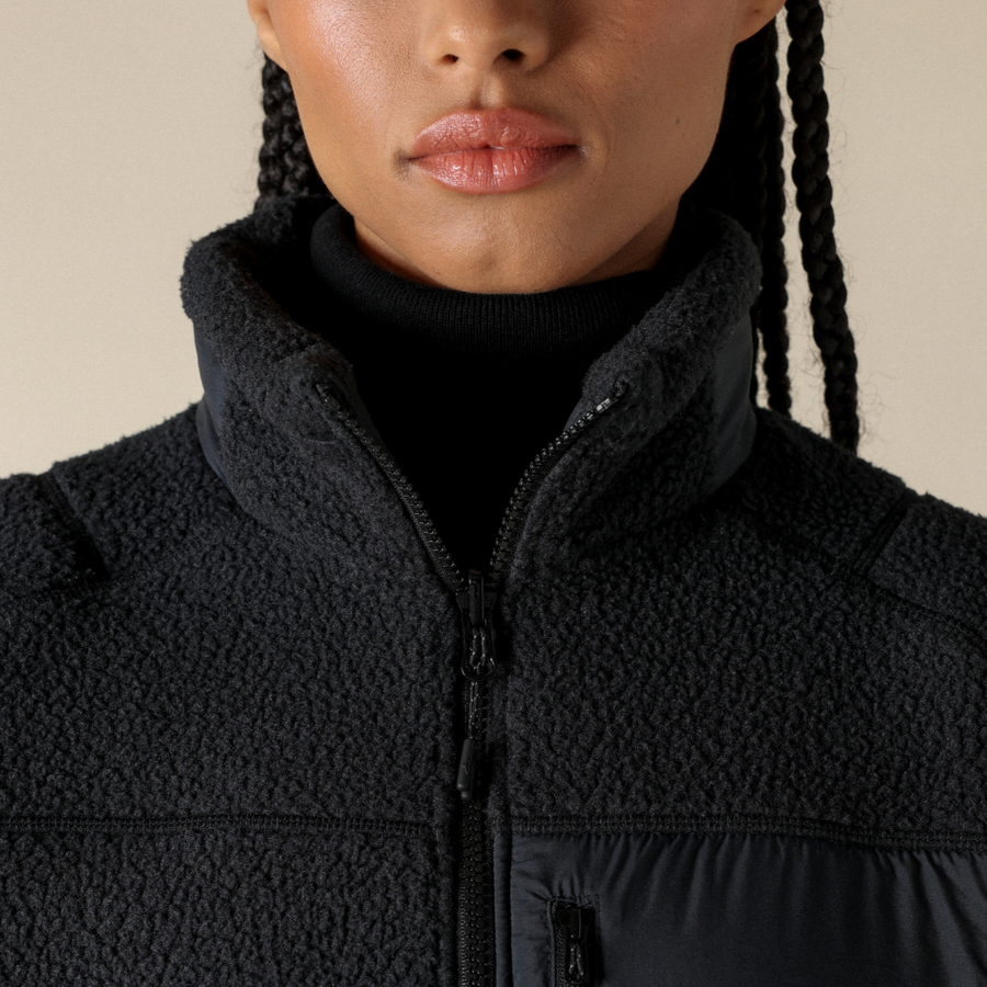 Mizuno POLAR TEC THERMALLOFT REVERSIBLE JACKET Black